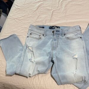 Hollister Light Blue Straight Leg Jeans